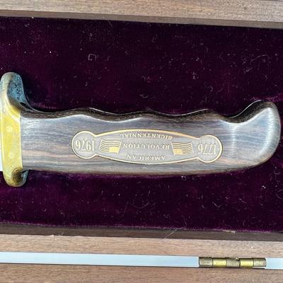 463 Limited Edition Spirt of â€˜76 American Revolution Bicentennial #5889 Buck Knife Set