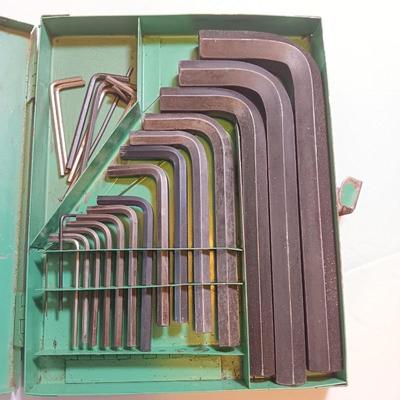 Vintage metal storage boxed Allen Head no. 667 KEY KIT for socket screws.