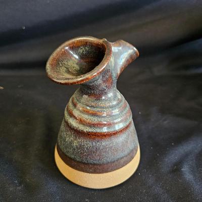 Pottery Lidded Bowl and Vases (LR-DW)