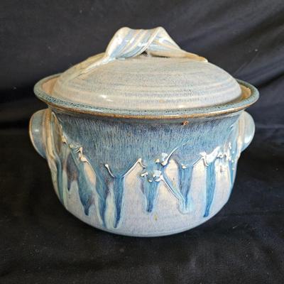 Pottery Lidded Bowl and Vases (LR-DW)