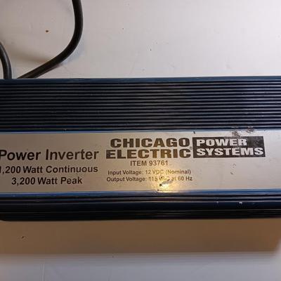 Chicago Electric Power systems Power Inverter 1,200 watt continuous 3,200-watt peak