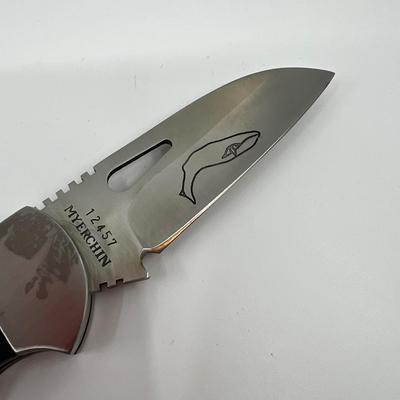 469 Myerchin Marine Classics Model B-300 Offshore Folder Sailing Rigging Knife with Sheath
