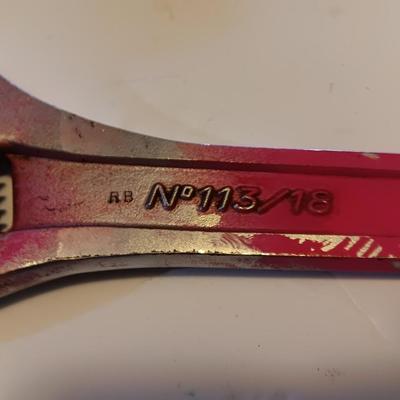 Two large adjustable wrenches - 1 11/16" Cresent and 3/18" Facom
