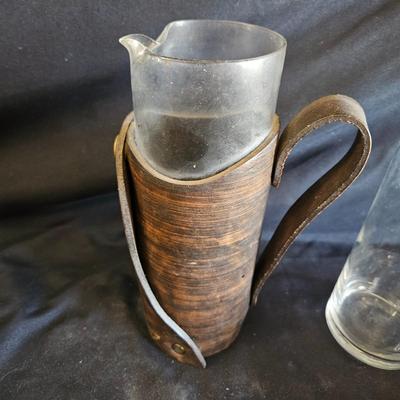 Leather Bound Decanter, Bookends and More (LR-DW)