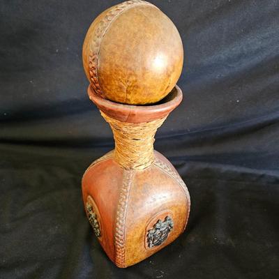 Leather Bound Decanter, Bookends and More (LR-DW)