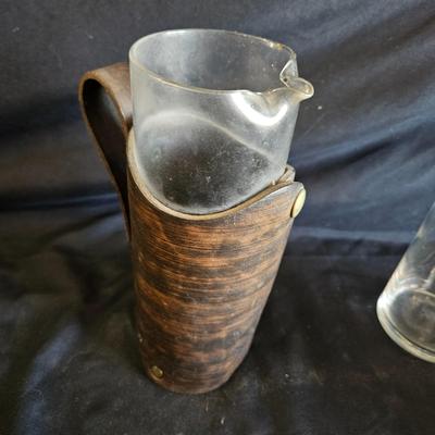 Leather Bound Decanter, Bookends and More (LR-DW)