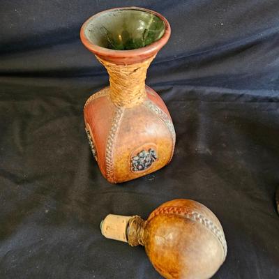 Leather Bound Decanter, Bookends and More (LR-DW)