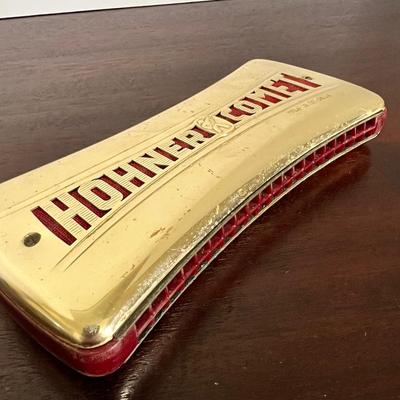 Vintage Hohner Comet Wender - German Harmonica w. Original Case