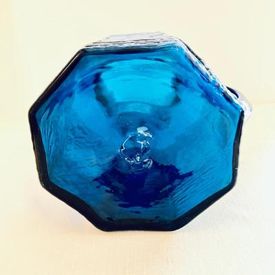 Vintage Glass Lot - Czech Bohemian, Cobalt Blue, Vases, Pitcher