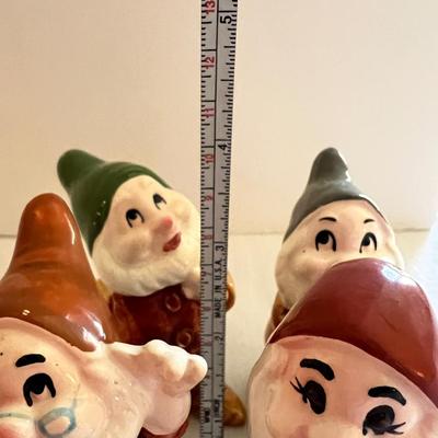 4 Vintage Walt Disney Prod. Snow White & Seven Dwarfs Figurines