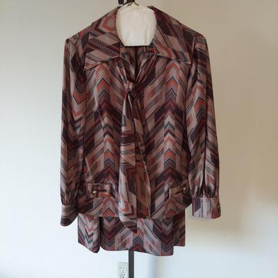 60s & 70s Vintage Matching Sets, Blouses and Skirts Size Small (B1-BBL)