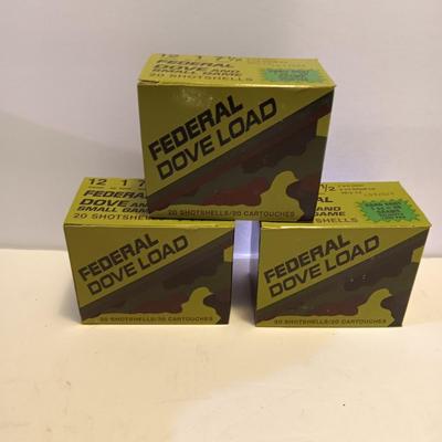 Federal 12 Guage 1 oz. 7 1/2 Dove and small Game Ammunition - 60 Shells