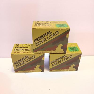 Federal 12 Guage 1 oz. 7 1/2 Dove and small Game Ammunition - 60 Shells