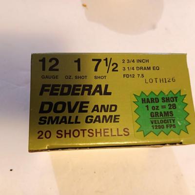 Federal 12 Guage 1 oz. 7 1/2 Dove and small Game Ammunition - 60 Shells