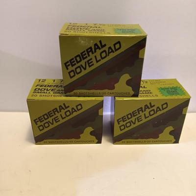 Federal 12 Guage 1 oz. 7 1/2 Dove and small Game Ammunition - 60 Shells