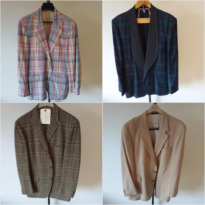Mens Vintage Suits Inc. Made in Asheville & More Plus Ties (B1-BBL)