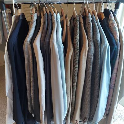 Mens Vintage Suits Inc. Made in Asheville & More Plus Ties (B1-BBL)
