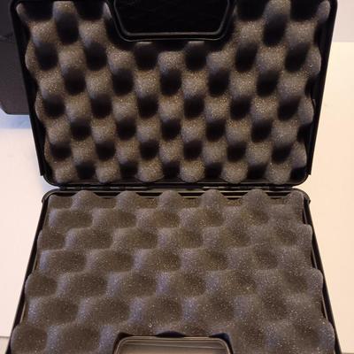 Two plastic DOSKOCIL pistol / gun storage cases