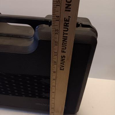 Two plastic DOSKOCIL pistol / gun storage cases