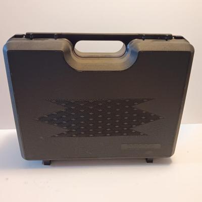 Two plastic DOSKOCIL pistol / gun storage cases