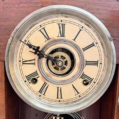 Antique William L. Gilbert Calla Mantle Clock