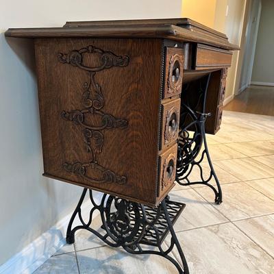 Antique Singer Sewing Machine Cabinet Only