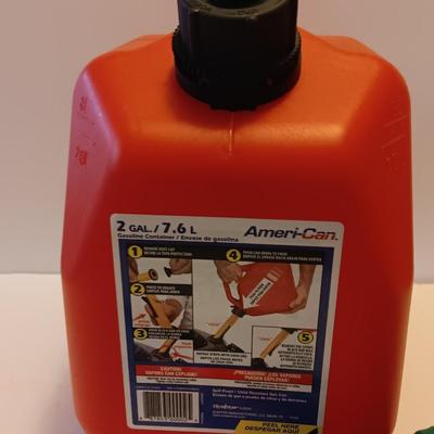 Brand new Diesel gas pump with 2-gallon Ameri-Can gas can