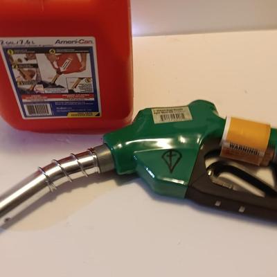 Brand new Diesel gas pump with 2-gallon Ameri-Can gas can