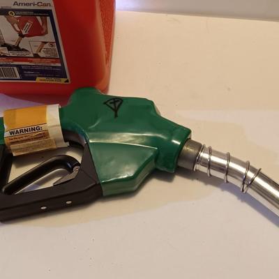 Brand new Diesel gas pump with 2-gallon Ameri-Can gas can