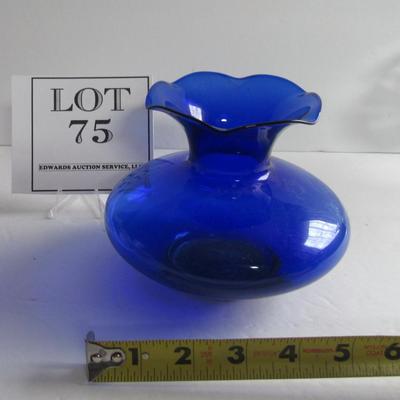 Nice Good Color Older Cobalt Blue Vase