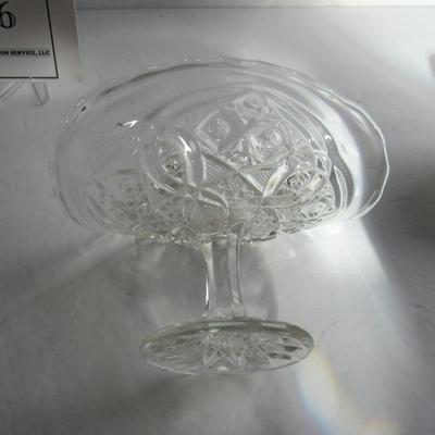 Vintage Child's Pattern Glass Banana Dish