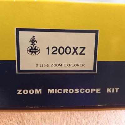 Tasco Quality Optics Zoom Microscope kit - appears complete.