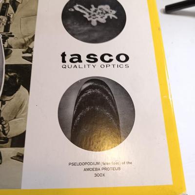 Tasco Quality Optics Zoom Microscope kit - appears complete.