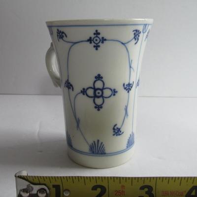 LOT 77: Old Flow Blue Handled Chocolate Mug, PK Selesia