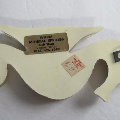 Mid Century Acrylic and Abalone Shell Seahorse Wall Plaque