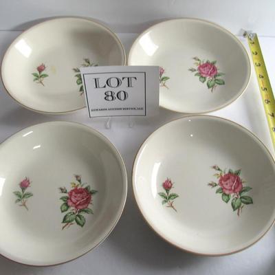 Lot of 4 Vintage Paden City Soup or Salad Bowls