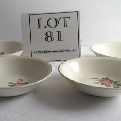 Vintage Paden City Potteries Berry Bowls, Set of 5