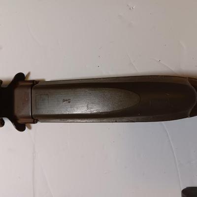 Military Issued U.S.A - U.S. Army M8A1 Bayonet, with Scabbard and nylon storage case.