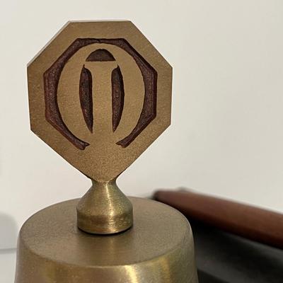 Optimist International Meeting Bell Gavel w Sound Block