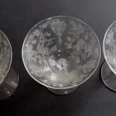 3 Vintage Cambridge Rosepoint Sherberts