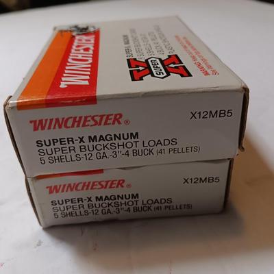 Winchester Super X Magnum 12 Guage 3" shotgun shells - 2 boxes