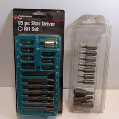 Performance tool 15 pc. star driver set with assortment of more drivers