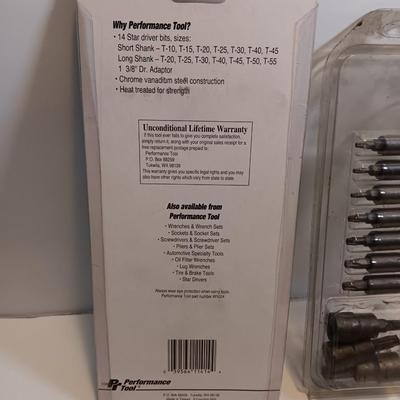 Performance tool 15 pc. star driver set with assortment of more drivers