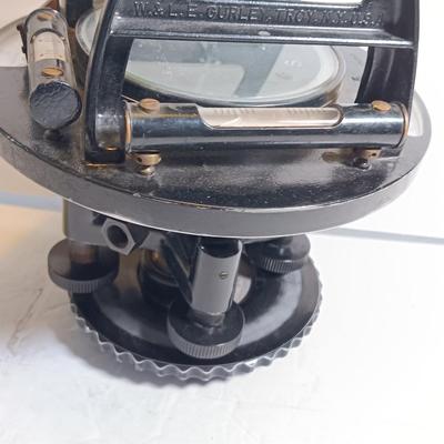 Antique W & L. E. Gurley Engineering Instrument Surveyors Precise Transit 132-F with original wooden Box