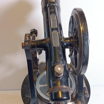 Antique W & L. E. Gurley Engineering Instrument Surveyors Precise Transit 132-F with original wooden Box