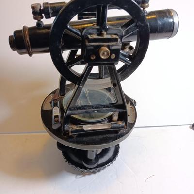 Antique W & L. E. Gurley Engineering Instrument Surveyors Precise Transit 132-F with original wooden Box