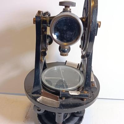 Antique W & L. E. Gurley Engineering Instrument Surveyors Precise Transit 132-F with original wooden Box
