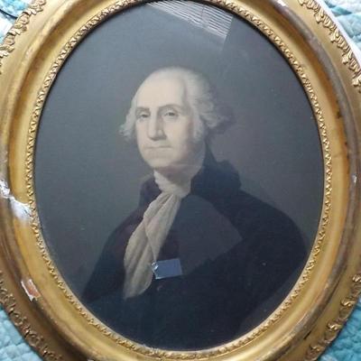 Original George Washington 1861 Lithograph and frame.