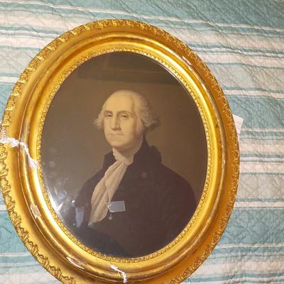Original George Washington 1861 Lithograph and frame.