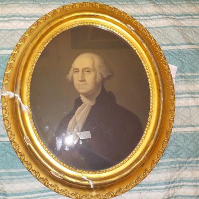 Original George Washington 1861 Lithograph and frame.